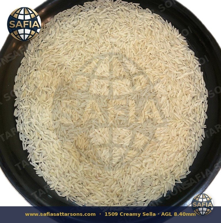 Long grain premium rice sample — representative rice image